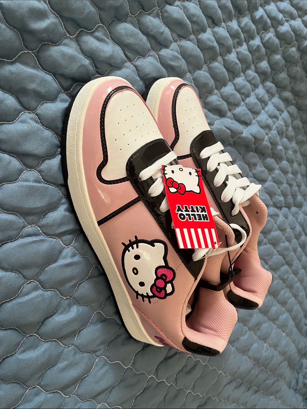 Hello Kitty Pink, White & Black Women’s Lace-Up Sneakers - Picture 3 of 4
